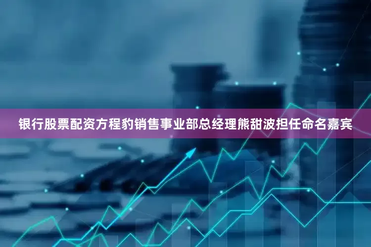 银行股票配资方程豹销售事业部总经理熊甜波担任命名嘉宾